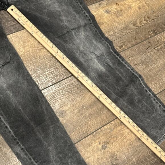 Jack & Jones Men's Slim Fit/Tim Distressed Jean Gray Wash Size 34x32 - Picture 3 of 10